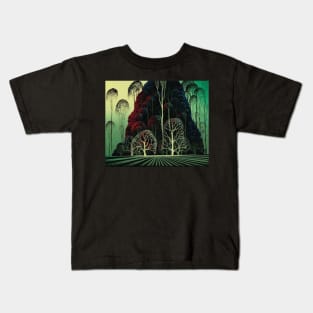 eyvind earle - Eucalyptus Forest Kids T-Shirt